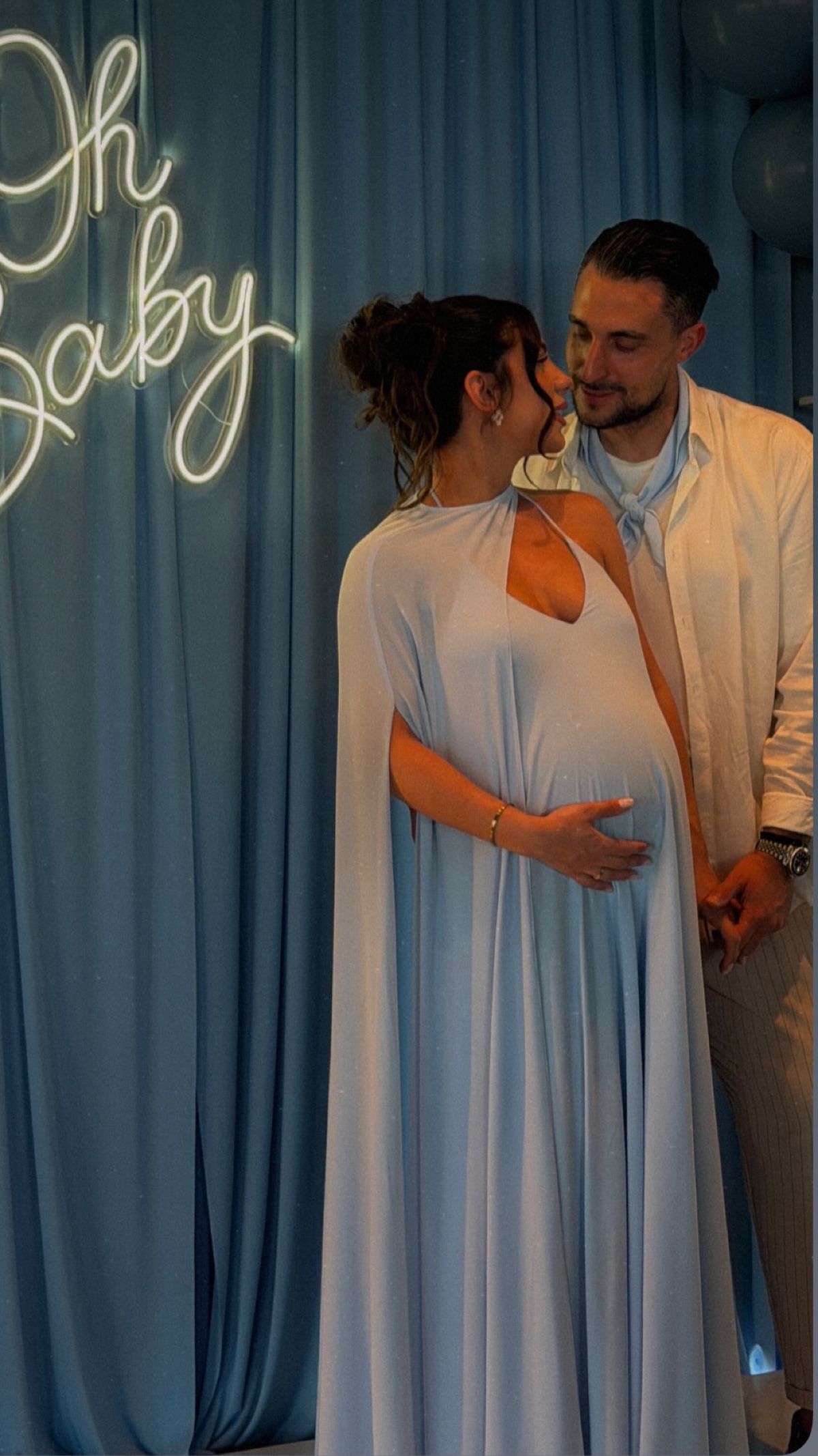 Σάκης Κατσούλης, Μαριαλένα Ρουμελιώτη baby shower