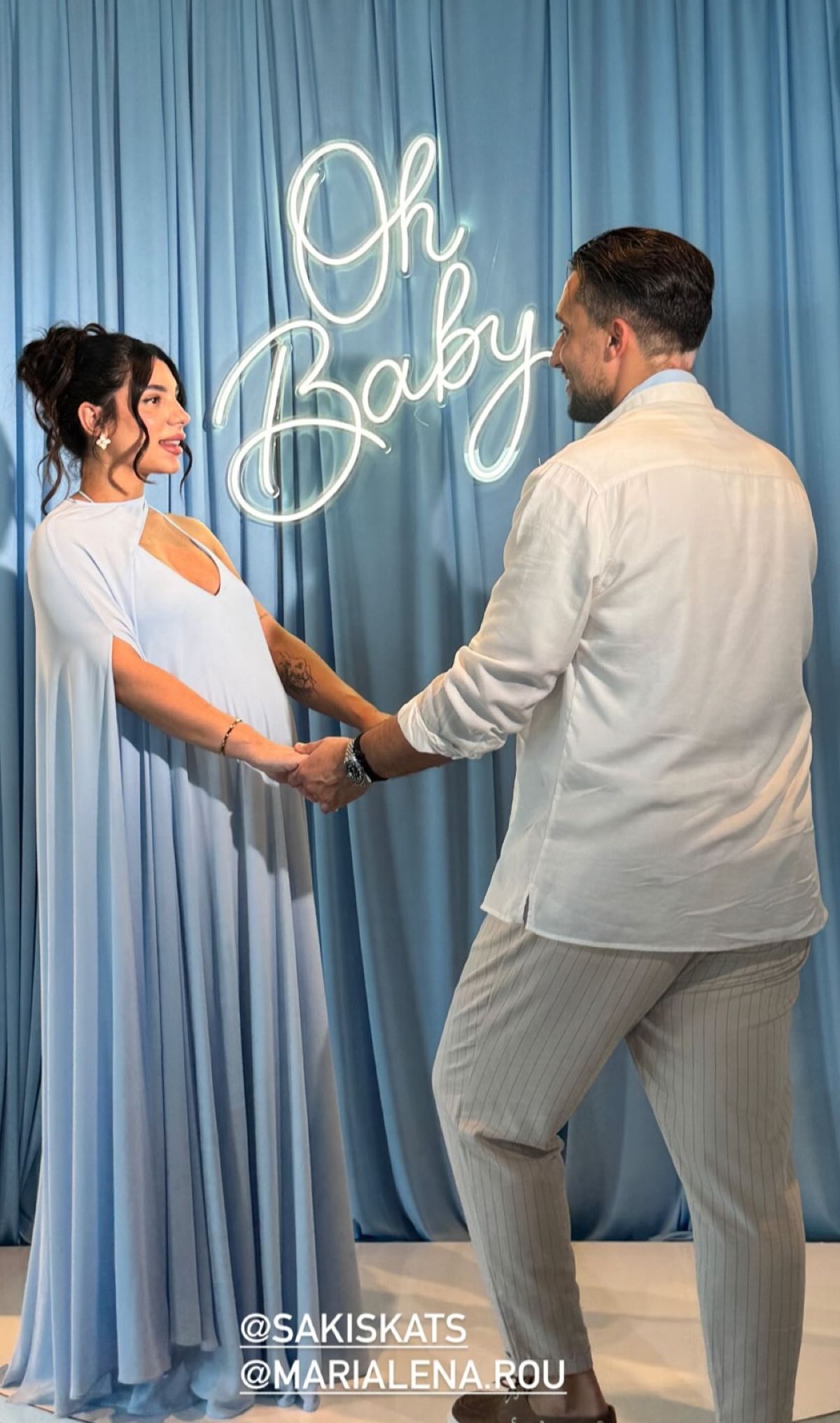 Σάκης Κατσούλης, Μαριαλένα Ρουμελιώτη baby shower