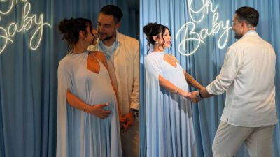 Σάκης Κατσούλης, Μαριαλένα Ρουμελιώτη baby shower