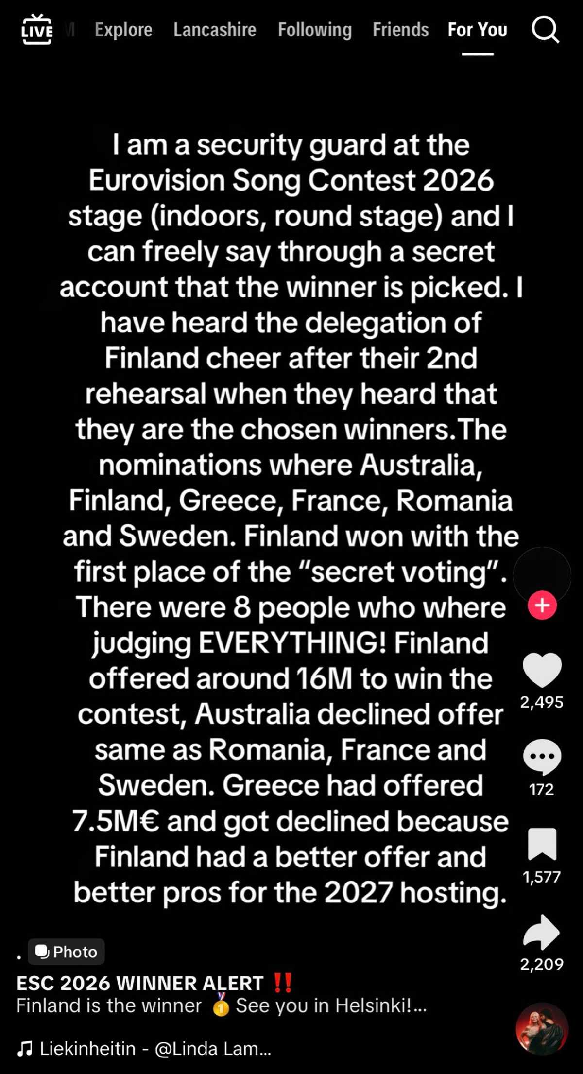 Eurovision νικητής