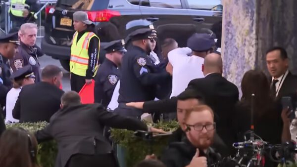 Met Gala διαδηλωτής