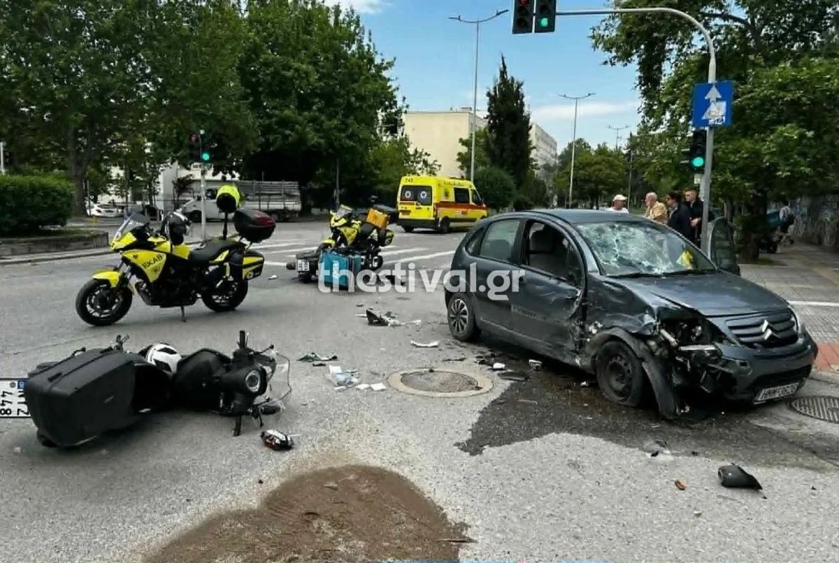 Τροχαίο στη Θεσσαλονίκη
