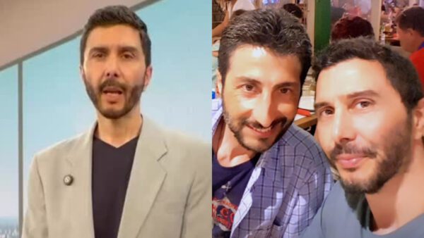 Ο Νίκος Νικολετάκης με τον αδερφό του