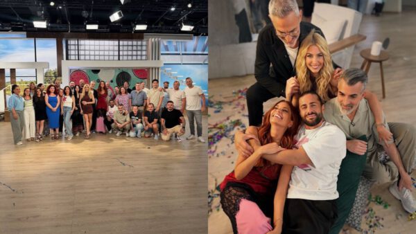 Η Σίσσυ Χρηστίδου με τους συνεργάτες του στο Χαμογέλα και Πάλι