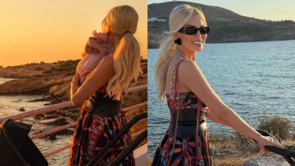 Η Κατερίνα Καινούργιου με την κόρη της
