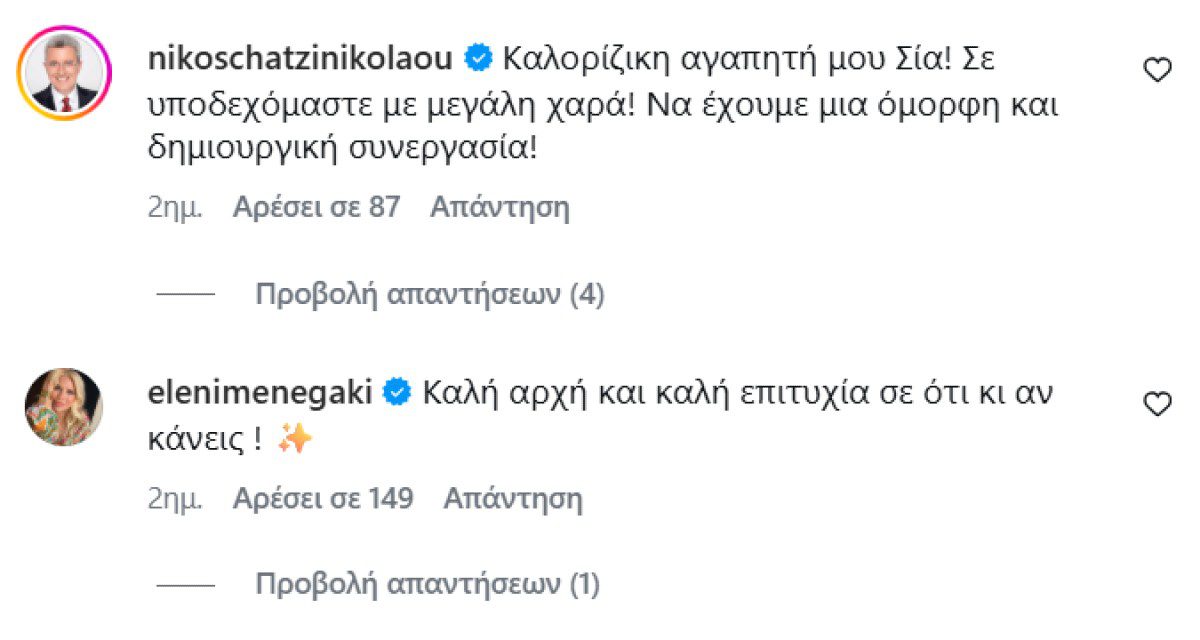Νίκος Χατζηνικολάου για Σία Κοσιώνη