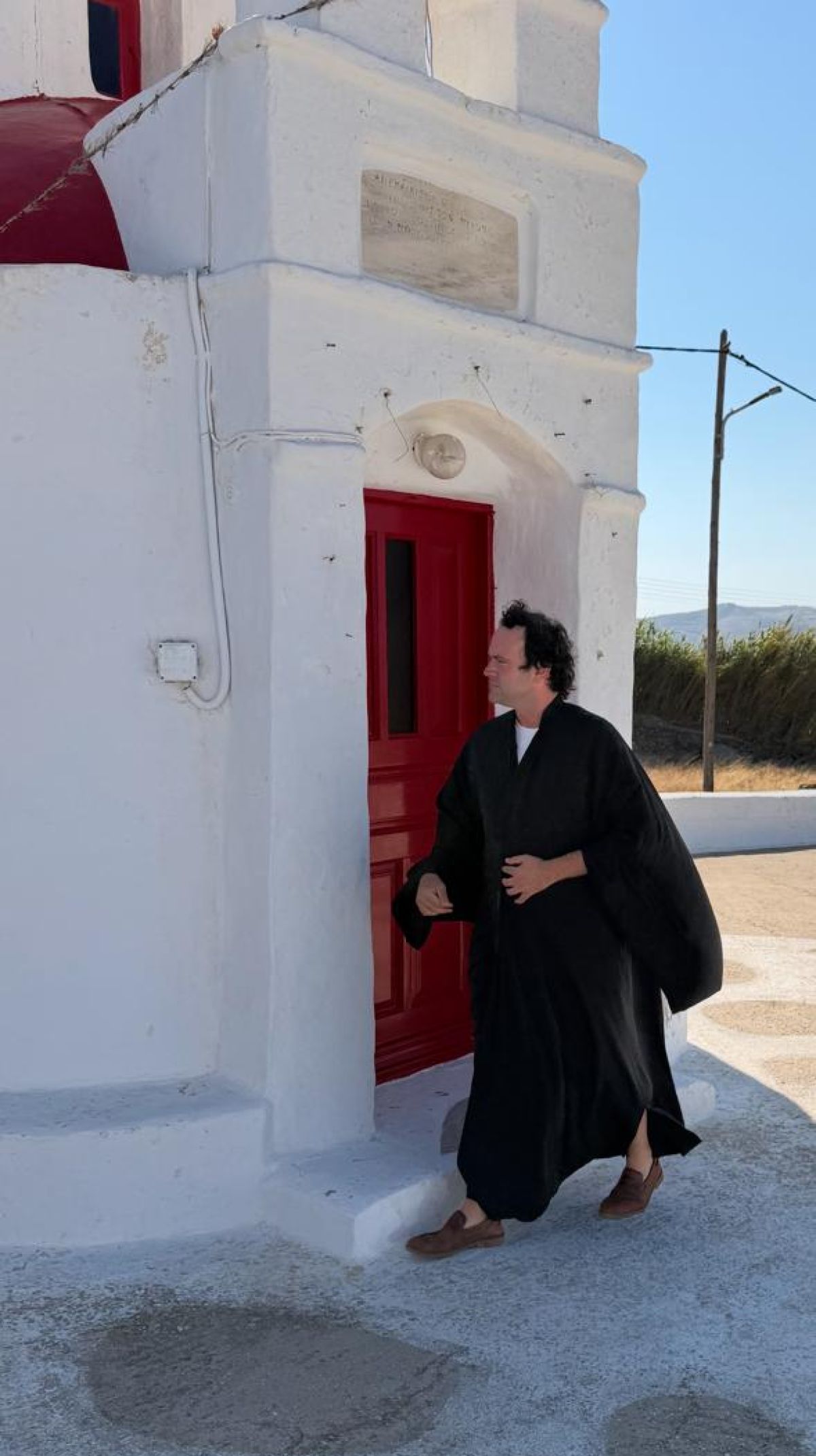 O Ανδρέας Καραγιάννης σε μοναστήρι