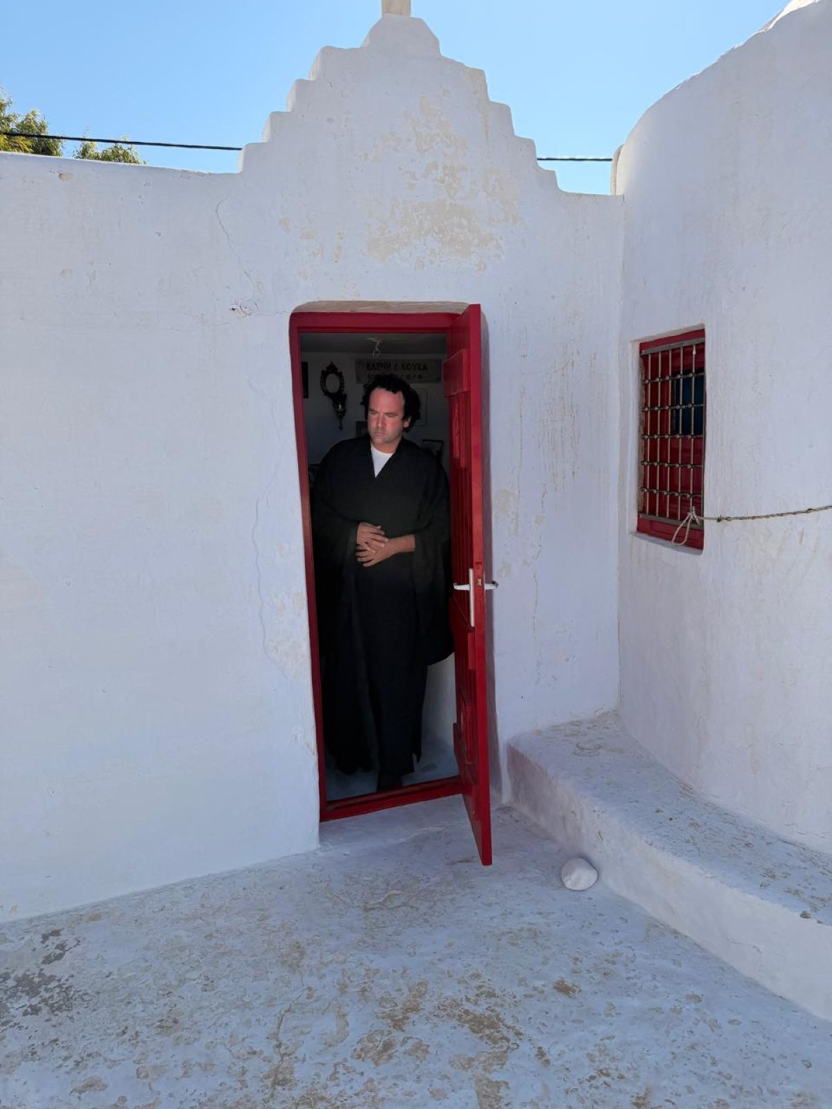 O Ανδρέας Καραγιάννης σε μοναστήρι