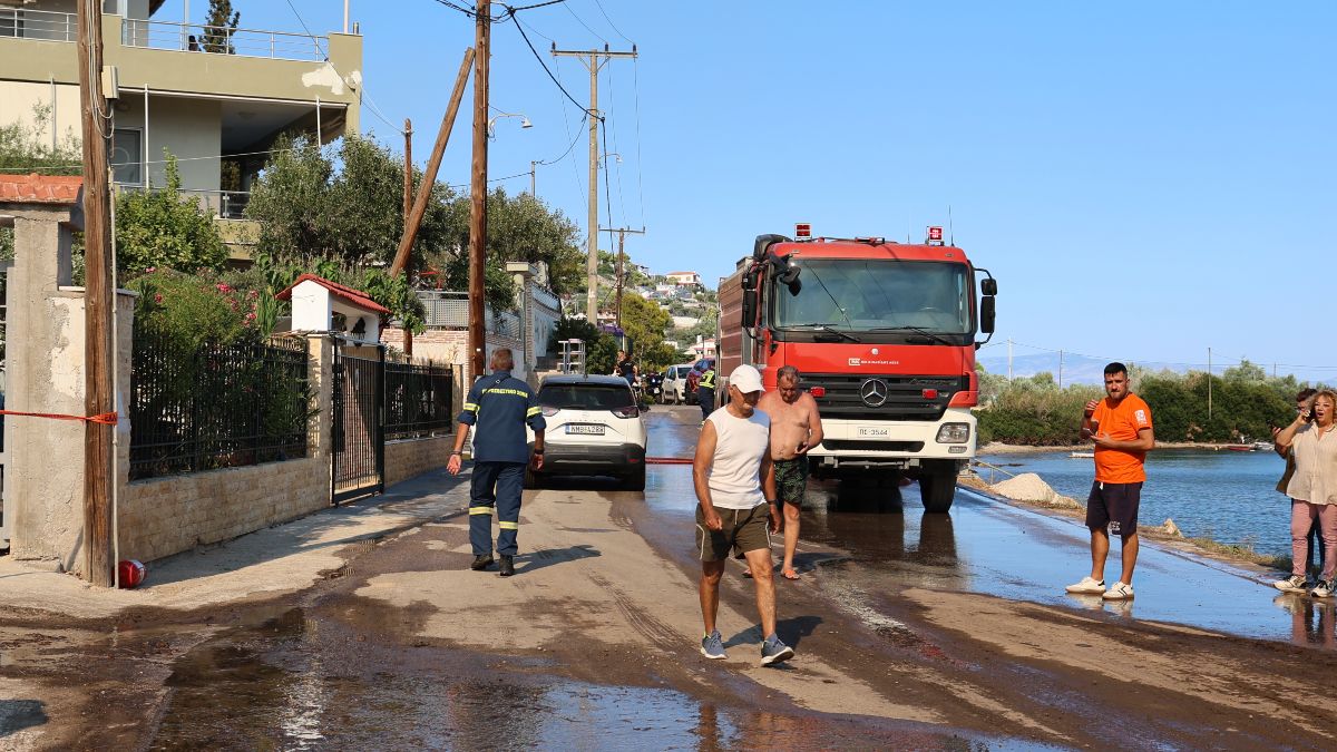 Φωτιά στη Σαλαμίνα