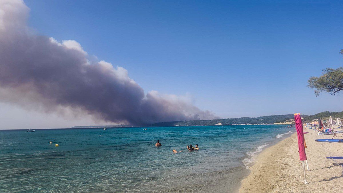 Φωτιά στη Σίβηρη Χαλκιδικής