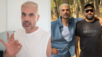 Ο Παντελής Τουτουντζής με τον σύζυγό του, Νάσο