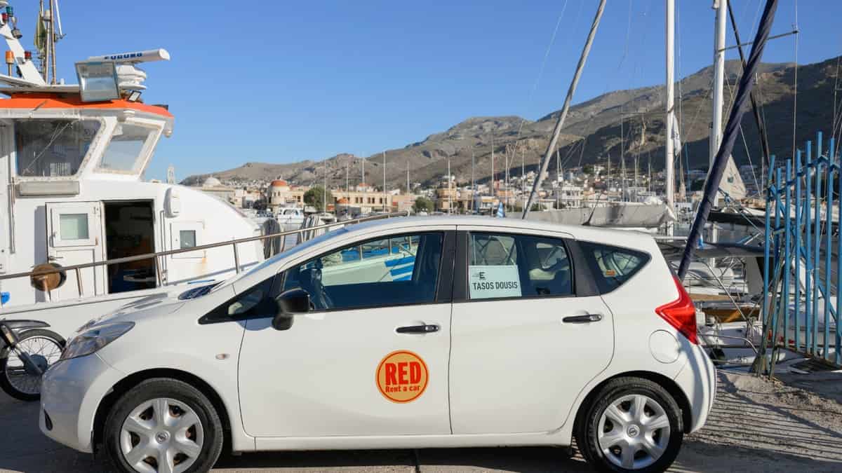 red rent a car