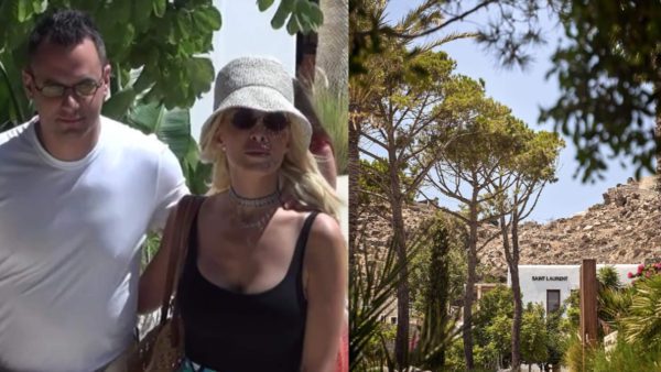 Κατερίνα Καινούργιου και Παναγιώτης Κουτσουμπής στο Nammos