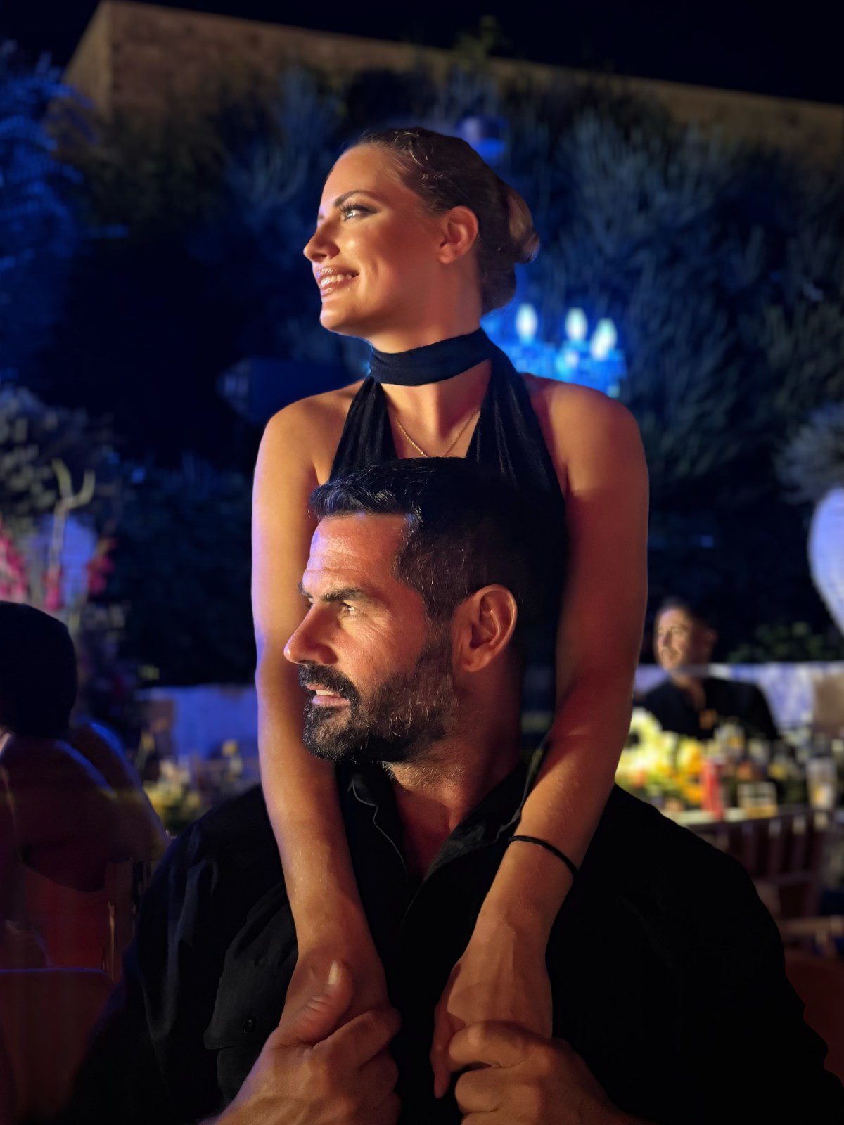 Η Ντόρα Μακρυγιάννη με τον σύντροφό της