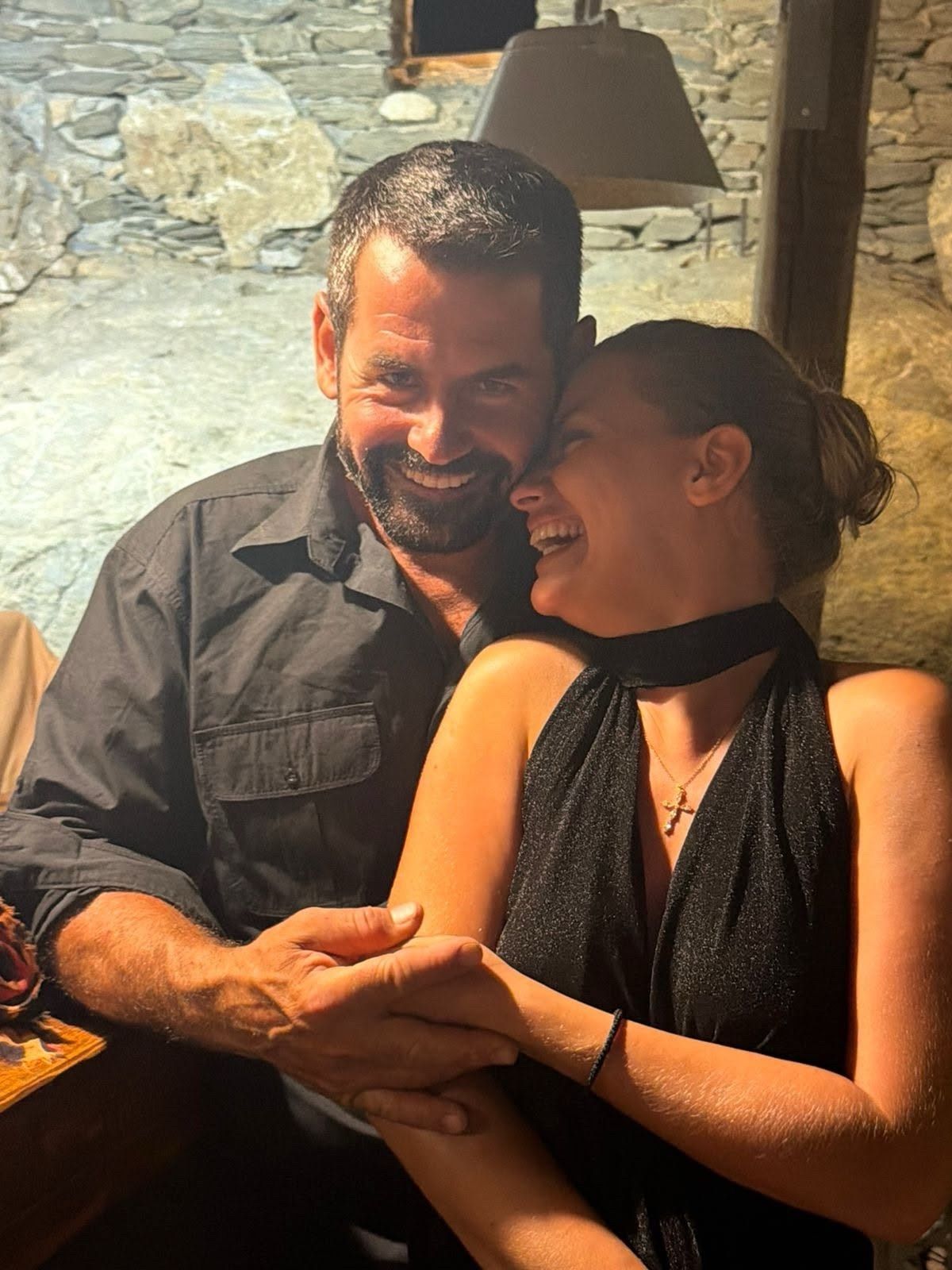 Η Ντόρα Μακρυγιάννη με τον σύντροφό της