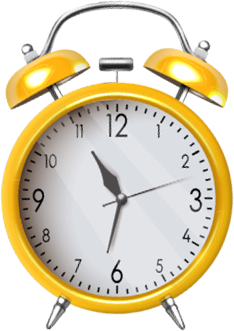 old yellow clock