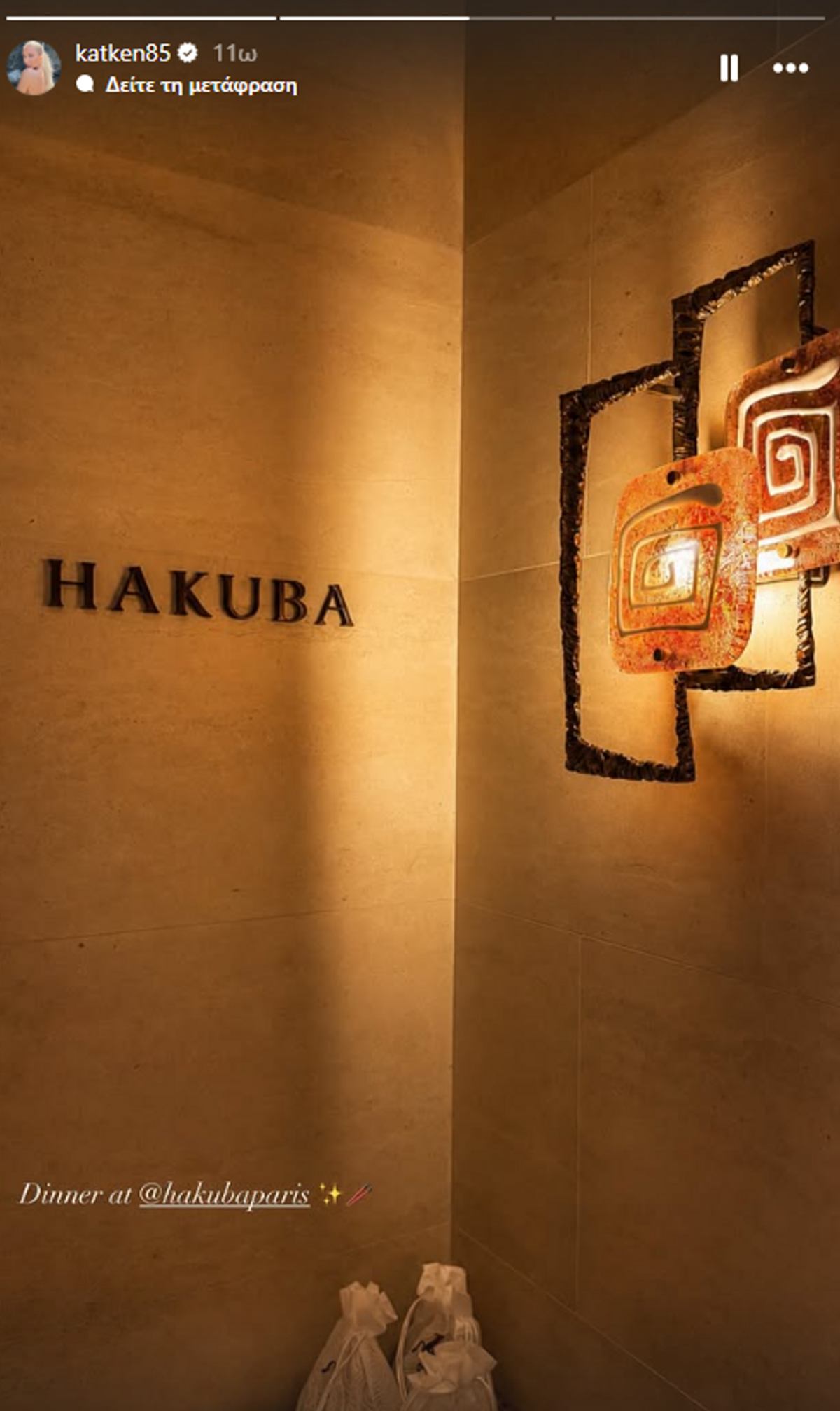 Hakuba εστιατόριο πήγε η Κατερίνα Καινούργιου