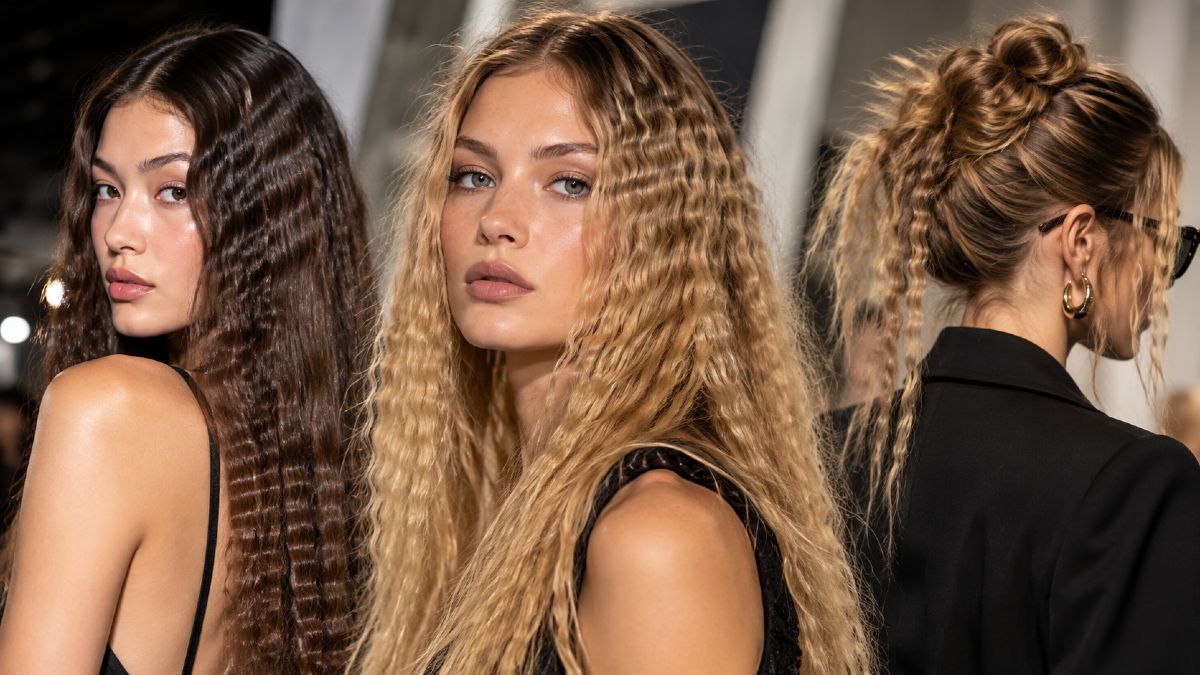 Crimped hair