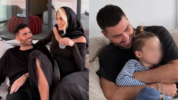 Ο Δημήτρης Σπυριδωνίδης με τον γιο της Ιωάννας Τούνη